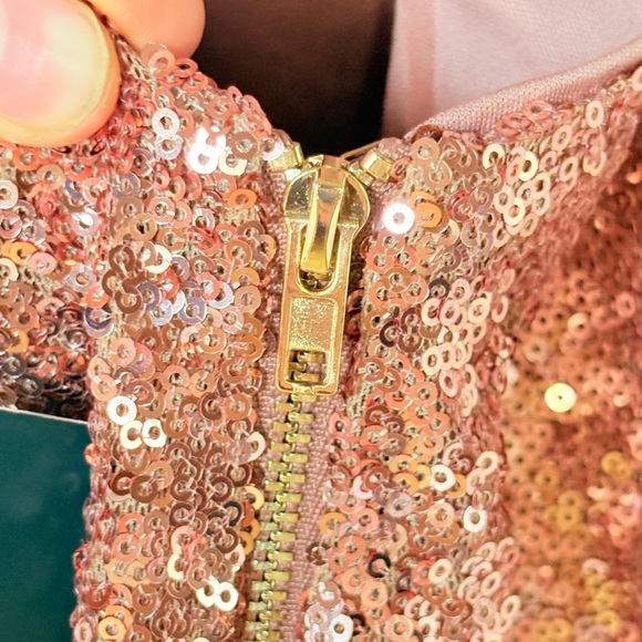 NWT Fashion Nova Pink Sequin Sheath Mini Dress - Picture 9 of 10